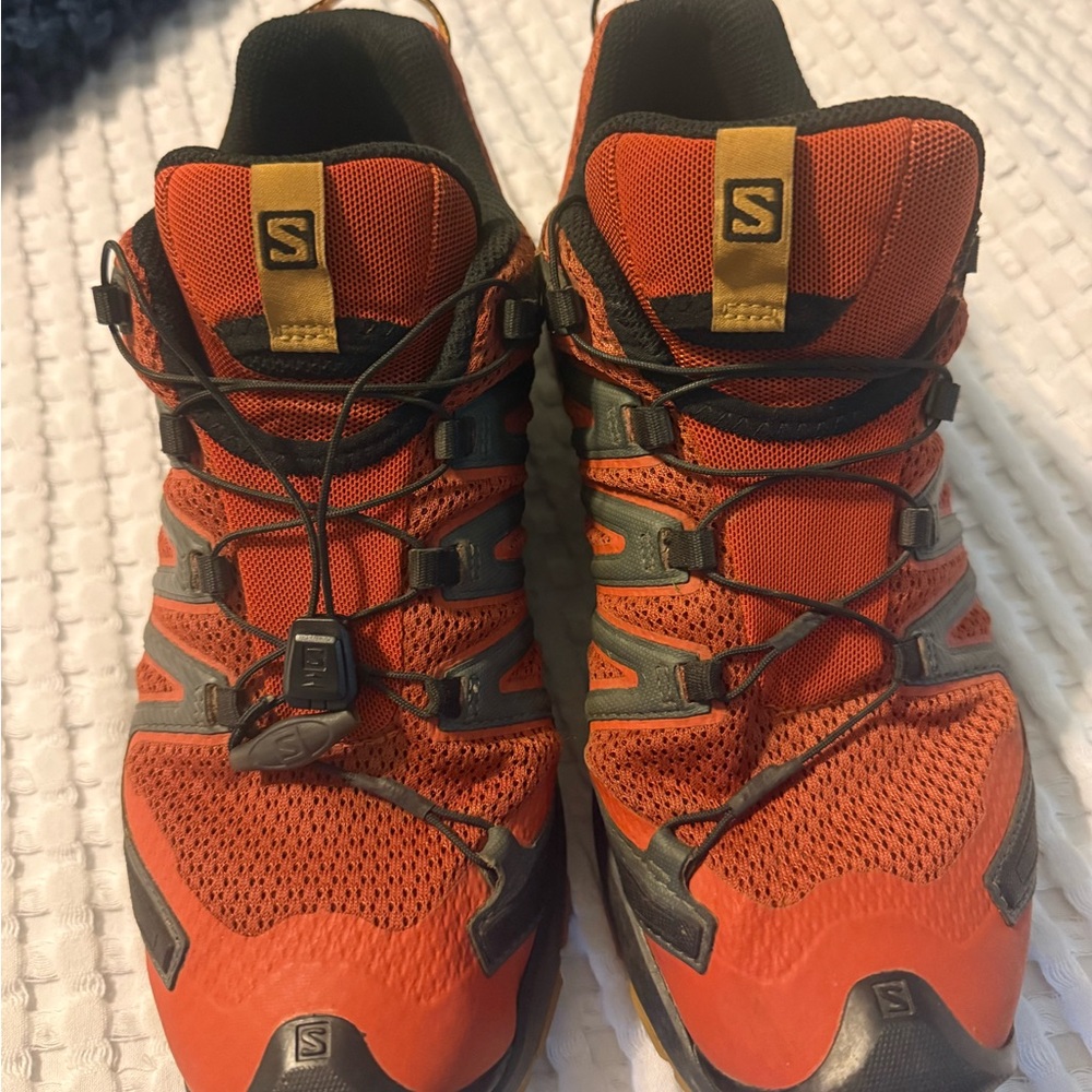 Salomon Men’s Orange and Black Trail Running Shoes